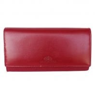 Długi czerwony portfel Wittchen z zabezpieczeniem RFID, kolekcja: Florence