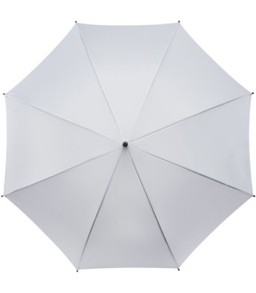 Automatyczna lekka parasolka damska biała z czarnym stelażem