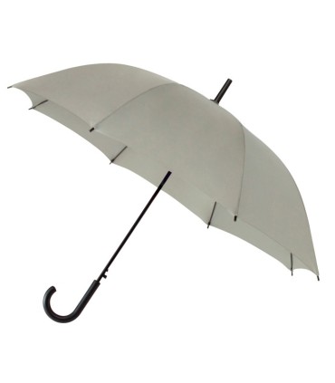 Automatyczna lekka parasolka damska ciemno szara z czarnym stelażem