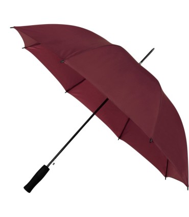 Automatyczna lekka parasolka damska bordowa z czarnym stelażem
