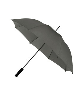 Automatyczna lekka parasolka damska ciemno szara z czarnym stelażem