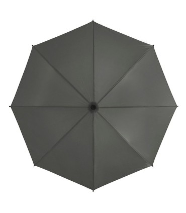 Automatyczna lekka parasolka damska ciemno szara z czarnym stelażem