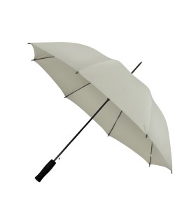 Automatyczna lekka parasolka damska jasno szara z czarnym stelażem
