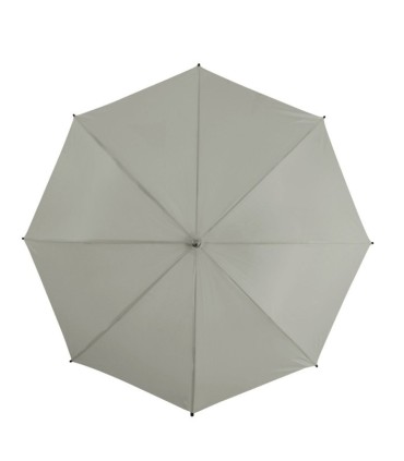 Automatyczna lekka parasolka damska jasno szara z czarnym stelażem