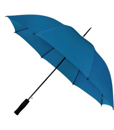 Automatyczna lekka parasolka damska niebieska z czarnym stelażem
