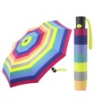 Automatyczna parasolka damska do torebki BENETTON w kolorowe pasy