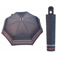 Automatyczna parasolka damska Stork, czarna w kotwice