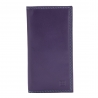 Skórzany portfel damski typu etui na karty marki DuDu®, fioletowy + kolorowy środek