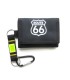 Portfel z KARABIŃCZYKIEM męski młodzieżowy ROUTE 66, BLACK