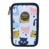 PIÓRNIK POTRÓJNY Z WYPOSAŻENIEM COOLPACK JUMPER 3 HAPPY ANIMALS