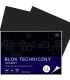 Blok techniczny INTERDRUK czarny A4 - 10 arkuszy, 170g/m2