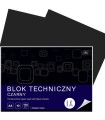 Blok techniczny INTERDRUK czarny A4 - 10 arkuszy, 170g/m2