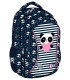 Dwukomorowy plecak szkolny St.Right 19L, LOVE PANDA