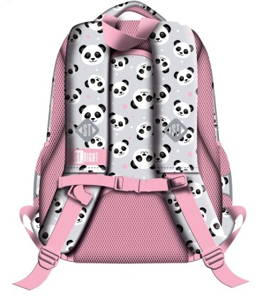 Dwukomorowy plecak szkolny St.Right BP26 19L, PANDA GREY