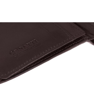 Męski pionowy portfel Orsatti M02B w kolorze brązowym