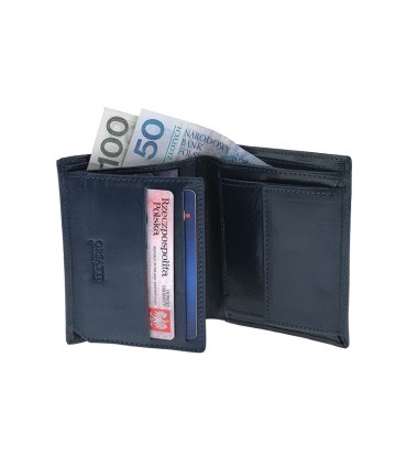 Nieduży męski portfel Orsatti M04G w kolorze granatowym