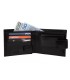Męski, doskonale wyposażony portfel Orsatti M05A w kolorze czarnym