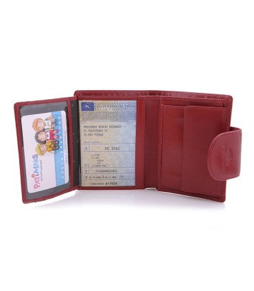 Portmonetka marki Wittchen 21-1-362, kolekcja Italy, czerwona