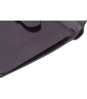 Męski, rozbudowany portfel Orsatti M07B w kolorze brązowym