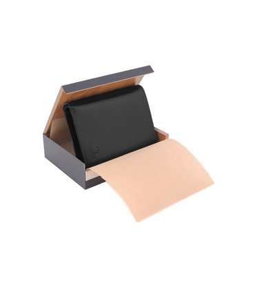 Męski czarny portfel Orsatti M08A w kolorze czarnym