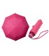 Klasyczna damska składana parasolka w kolorze różowym