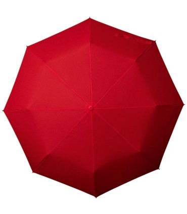 Klasyczna damska wytrzymała parasolka do torebki, czerwona