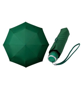 Klasyczna damska składana parasolka w kolorze zielonym