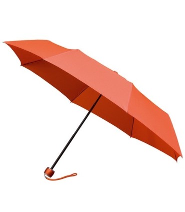 Klasyczna damska składana parasolka w kolorze pomarańczowym