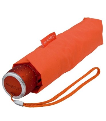 Klasyczna damska składana parasolka w kolorze pomarańczowym