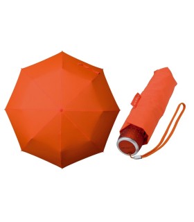 Klasyczna damska składana parasolka w kolorze pomarańczowym