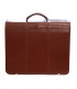 Teczka męska ze skóry naturalnej, trzykomorow
