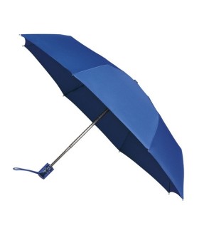 Klasyczna, automatyczna parasolka damska z włóknem, do torebki, niebieska