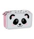 Piórnik podwójny z wyposażeniem St.Right PC04 PANDA GREY