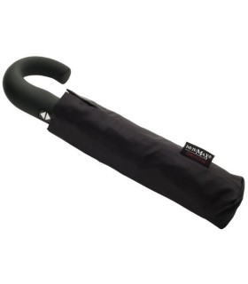 Elegancki automatyczny parasol męski składany mocny IMPLIVA, czarny