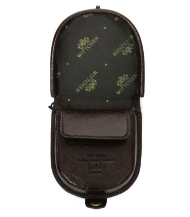 Portmonetka Wittchen "podkówka", kolor brązowy, kolekcja: Italy