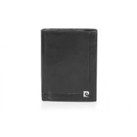 Męski portfel Pierre Cardin, 12 kart + dowód rejestracyjny, czarny
