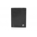 Męski portfel Pierre Cardin, 12 kart + dowód rejestracyjny, czarny