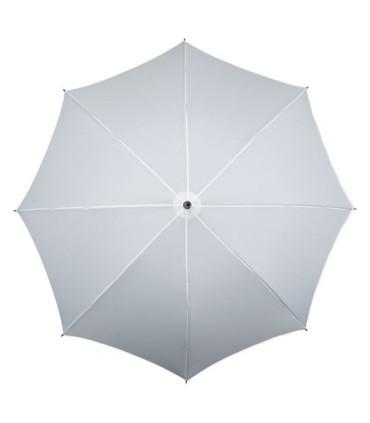 Automatyczny wytrzymały parasol XL średnica 120 cm IMPLIVA, biały