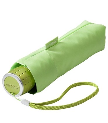 Klasyczna damska wytrzymała parasolka do torebki, jasno zielona