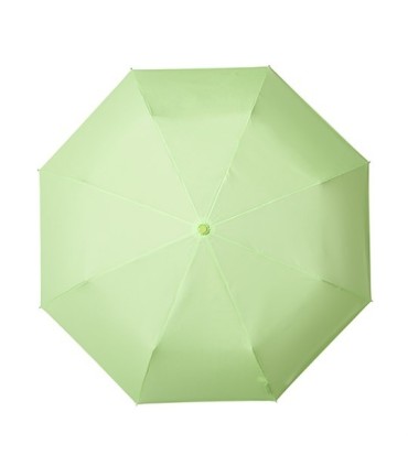 Klasyczna damska wytrzymała parasolka do torebki, jasno zielona