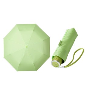 Klasyczna damska składana parasolka w kolorze jasnozielonym 