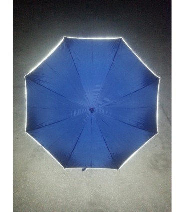 Parasolka z odblaskową lamówką, bardzo lekka, granatowa