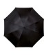 Wytrzymały lekki holenderski parasol IMPLIVA z odblaskową lamówką, czarny