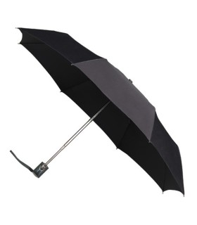 Klasyczna, automatyczna parasolka damska z włóknem, do torebki, czarna