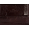 Mały, skórzany portfel Albatross ciemno brązowy