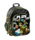 Plecak szkolny dwukomorowy PLAY motyw gry PP21GM-090, PASO