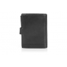 Męski portfel Pierre Cardin zapinany, 12 kart + dowód rejestracyjny, czarny