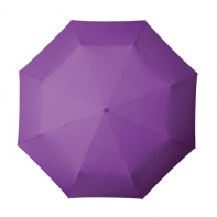 Klasyczna składana damska parasolka CIEMNY FIOLET