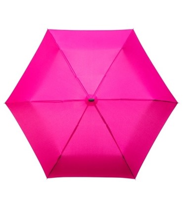 Lekka, płaska, mała parasolka damska do torebki IMPLIVA, różowa