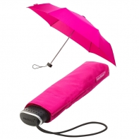 Mała płaska składana parasolka damska RÓŻOWA